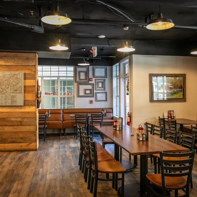 The restaurant's interior.