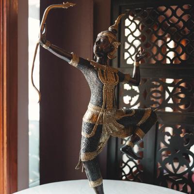 An oriental figurine.