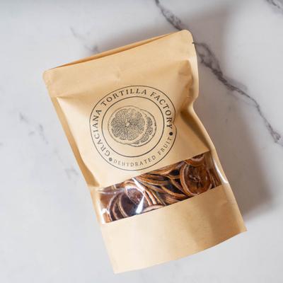 Branded bag of dehydrated lemon wheels.