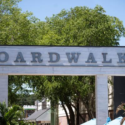 Exterior, Boardwalk sign.