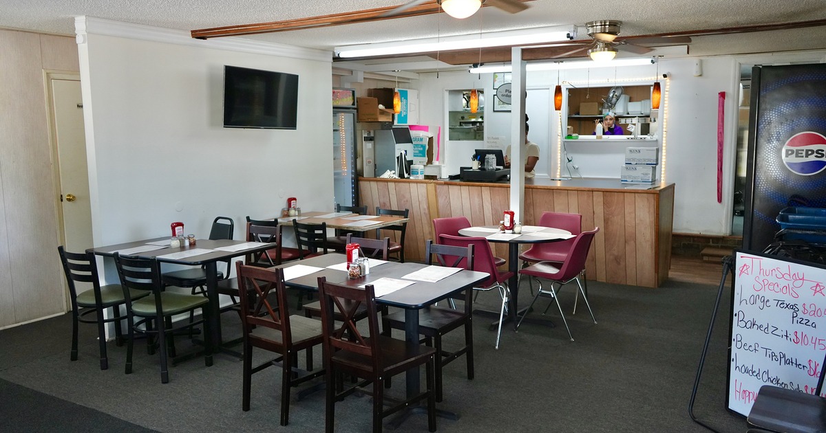 Interior space, dining area, and order counter