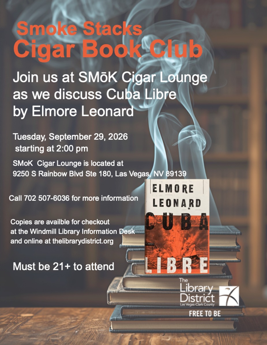 Smoke Stacks Cigar & Book Club event photo