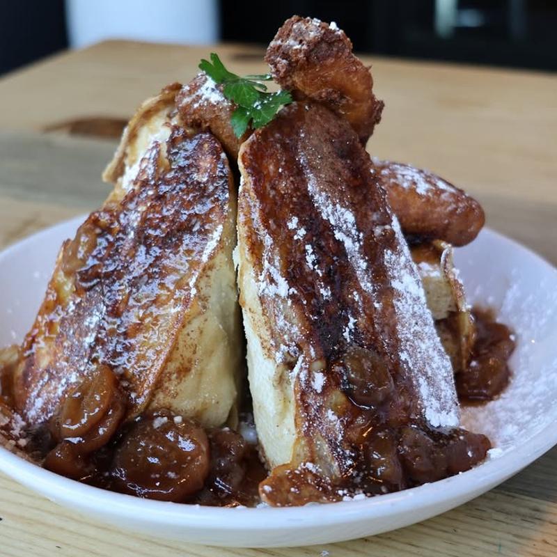 Banana's Foster's Stuffed French Toast photo