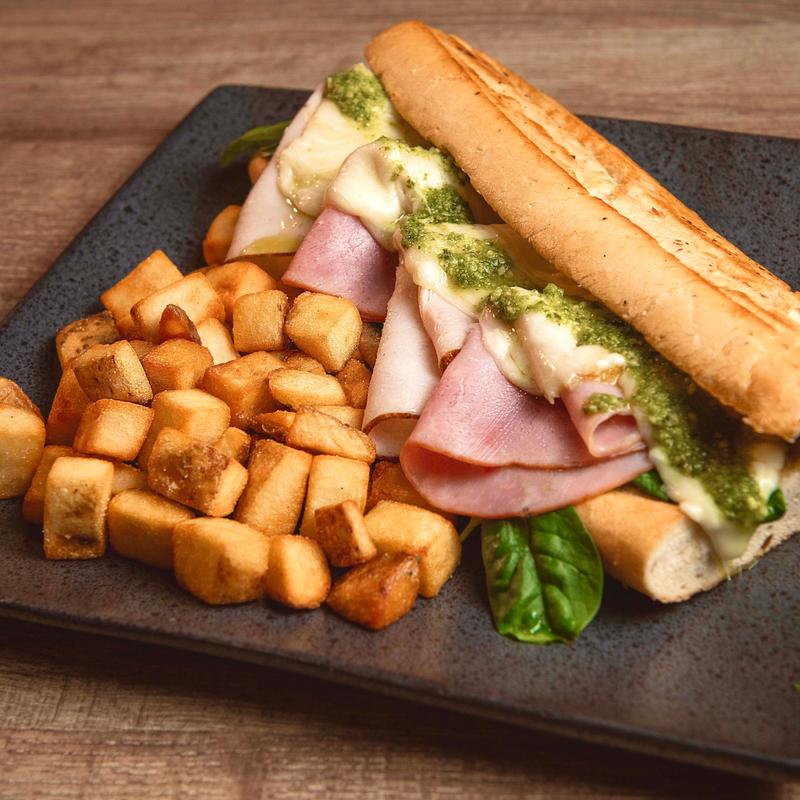 Italian pesto sandwich photo