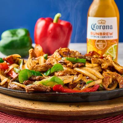 Chicken fajitas.