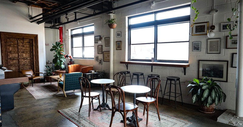 Interior space, seating area