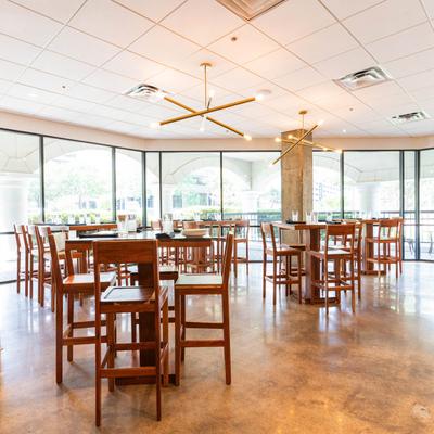Interior, dining area.