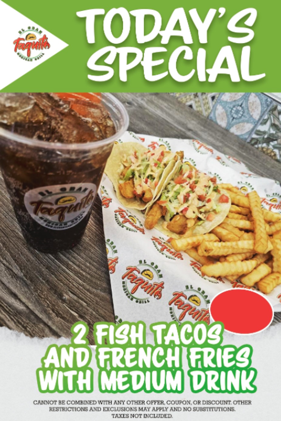 El Gran Taquito Mexican Grill all specials