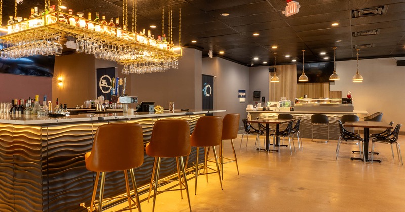 Interior, bar counter area