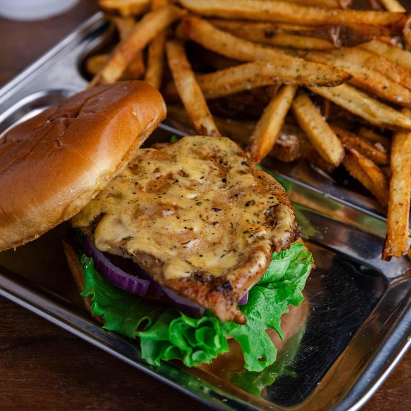 menu item 14 of 26, Clucker Burger (GF)