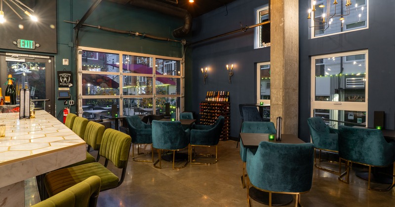 Tables, chairs, armchairs