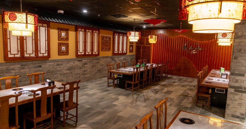 Interior, dining area