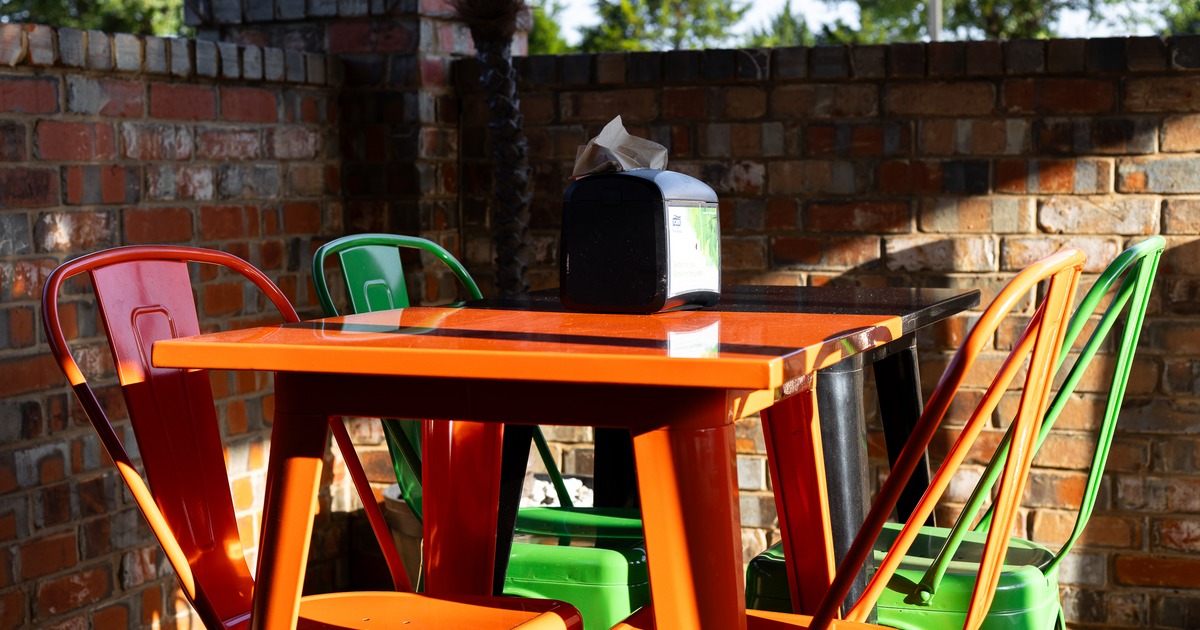 Exterior, patio table and chairs