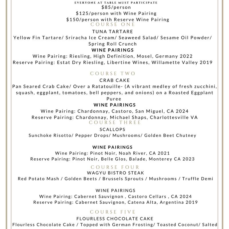 5 Course Tasting Menu photo
