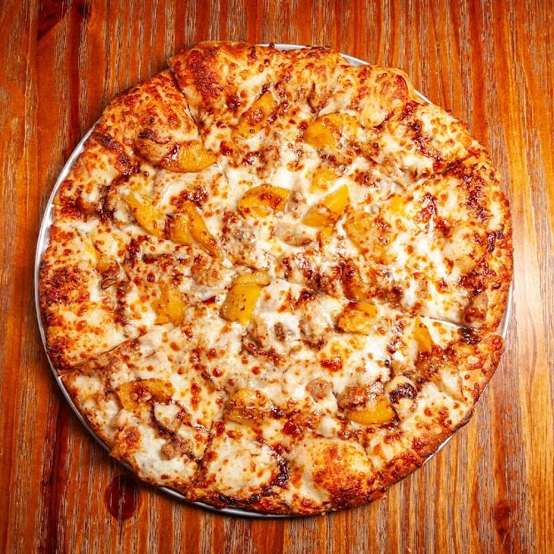 Balsamic Peaches with Blue Cheese photo