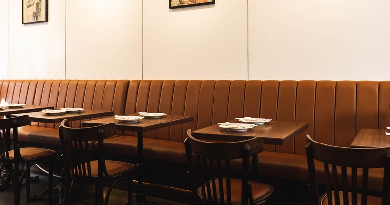 Interior, dinning area, tables and chairs