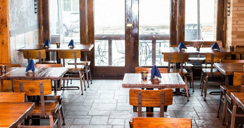 Interior, tables and chairs, cozy atmosphere