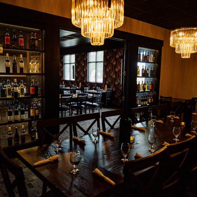 Interior seating space.