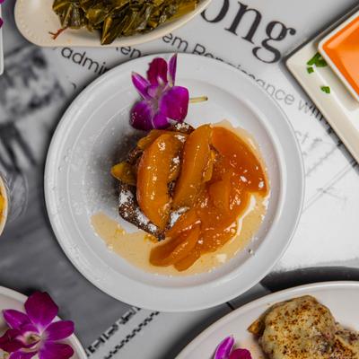 Peach cobbler pound cake.