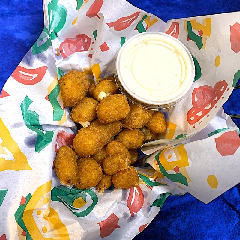 menu item 109 of 122, Spicy Cheese Curds Deep Fried & Served with Ranch
