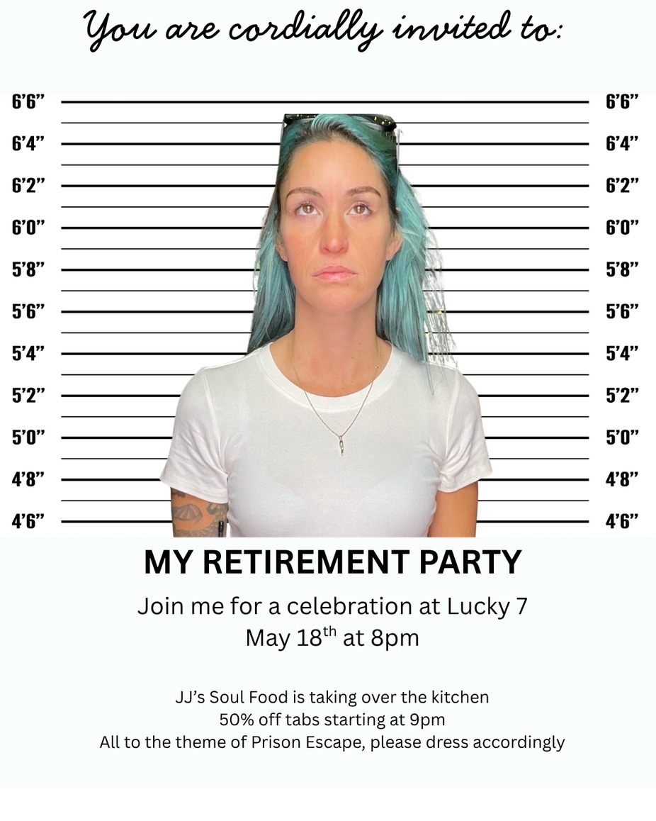 Jess's retirement party event photo