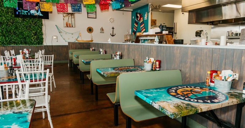 Interior, dining area