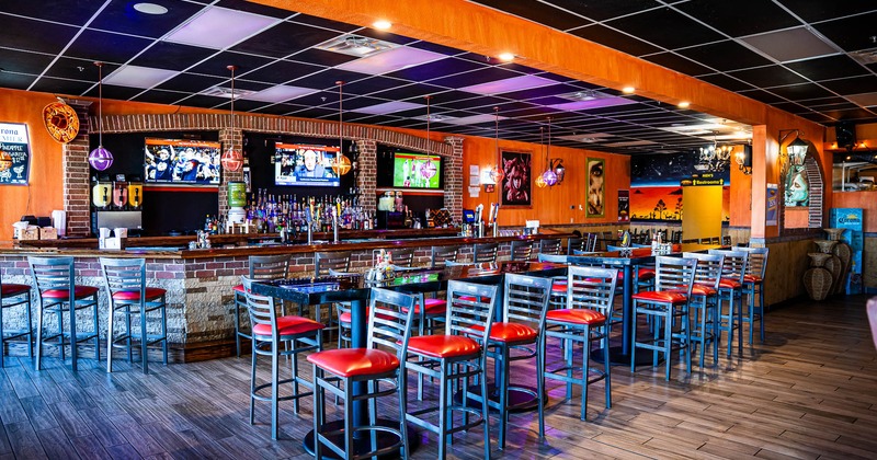 Interior, bar counter area