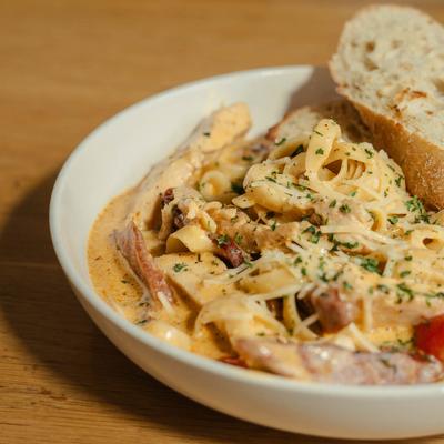 Cajun Chicken Andouille Pasta.