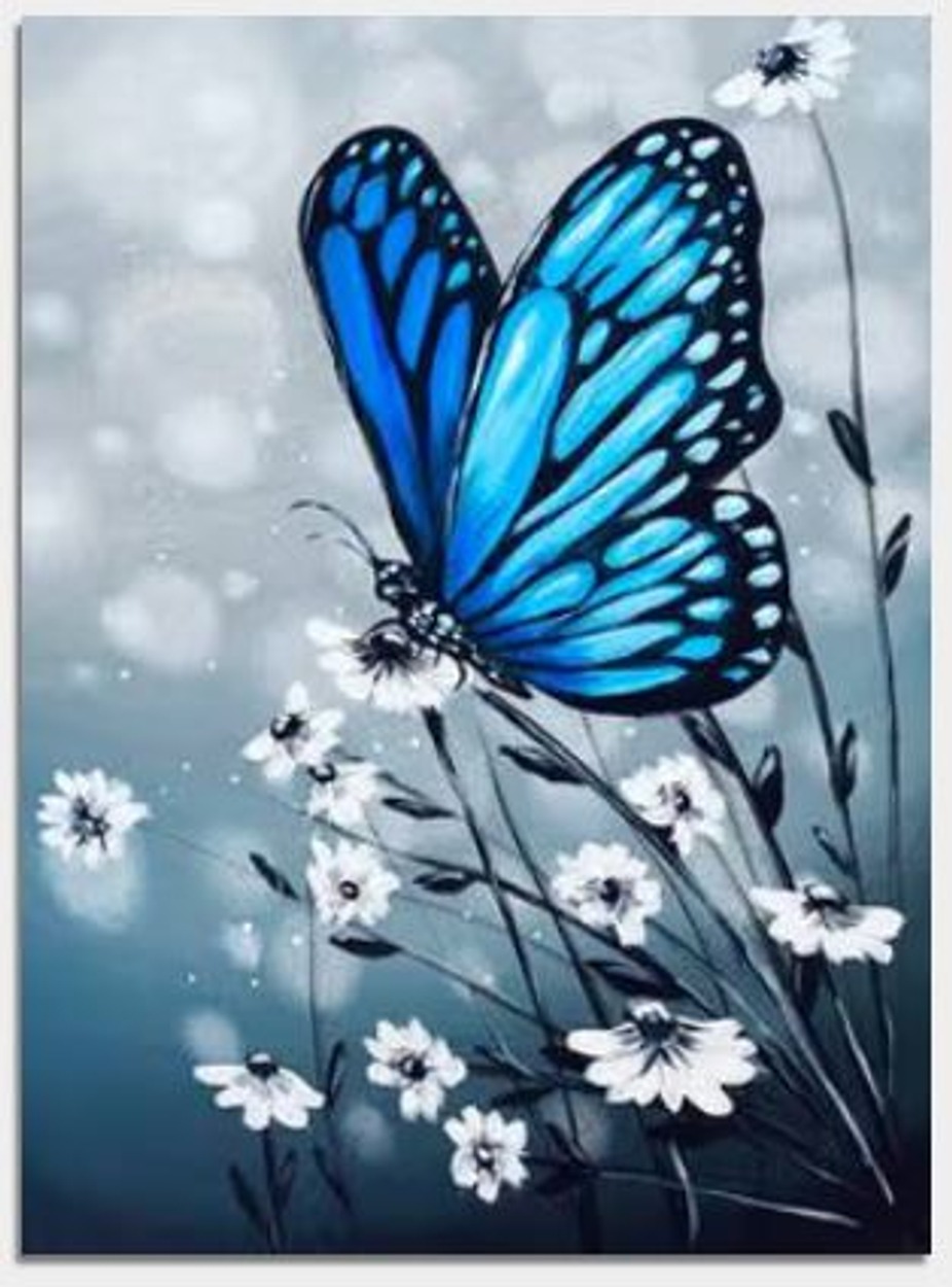 Paint Nite: My Magic Blue Butterfly event photo