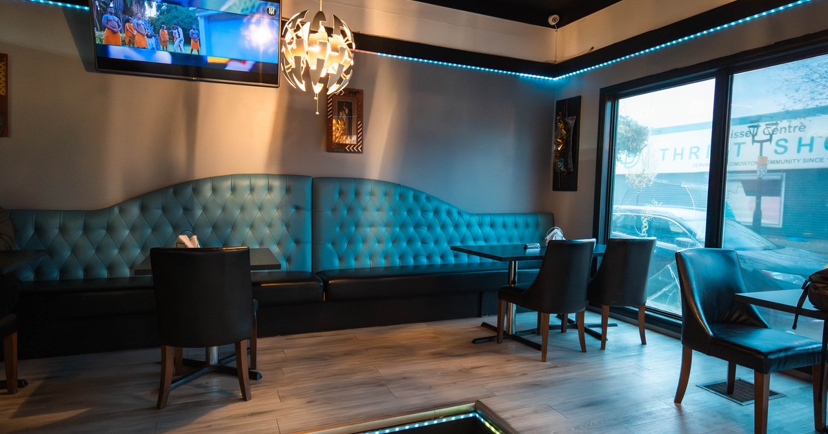 Interior dining and seating area