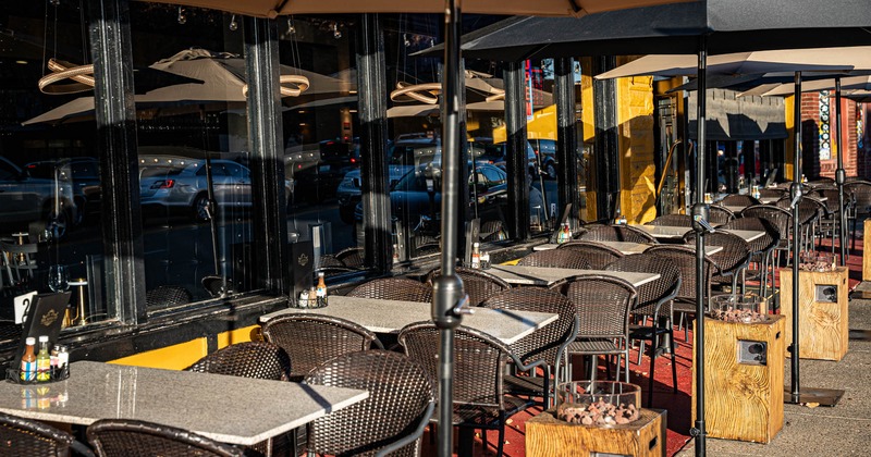 Exterior, tales ready for guests