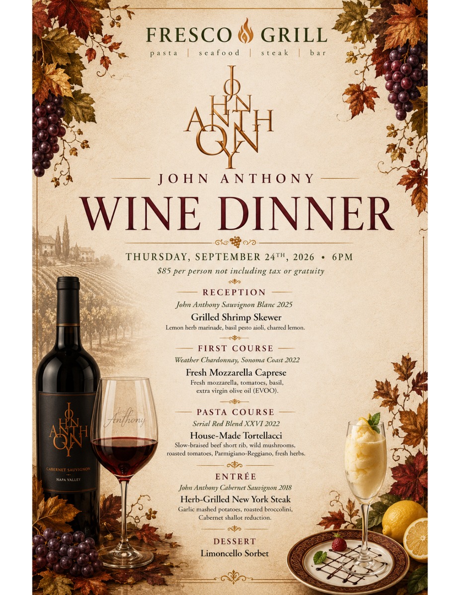 John Anthony Wine Dinner event photo