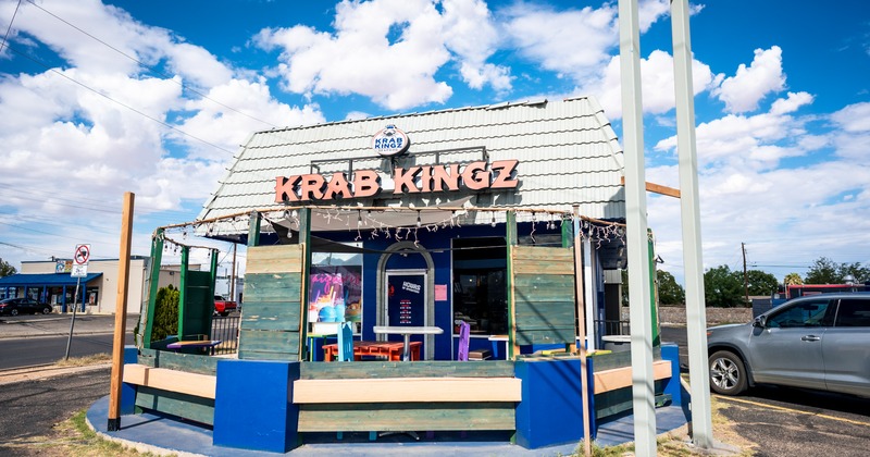 Exterior, front view to restaurant