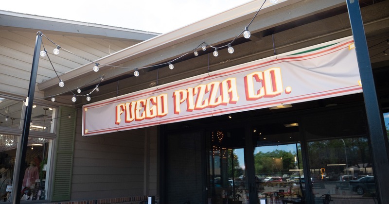 Exterior, front angle view to restaurant, entrance