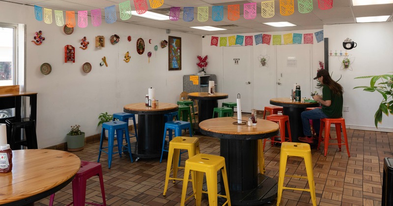 Interior seating space