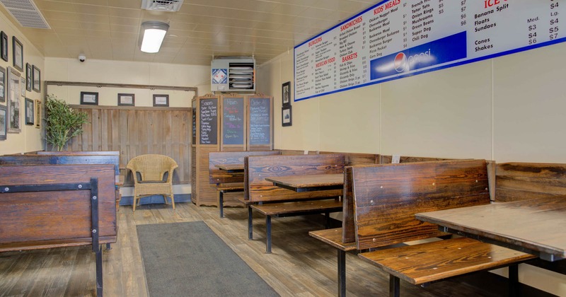 Interior, dining area