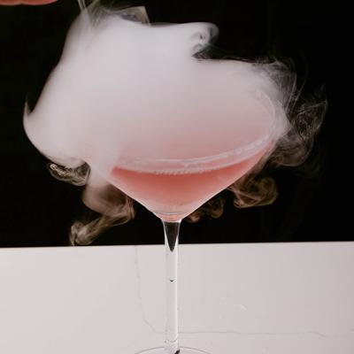 smoked bubble cocktail.