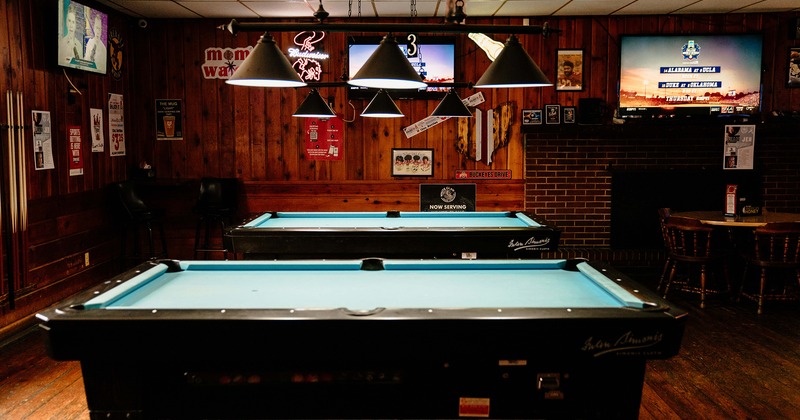 Interior, pool table area