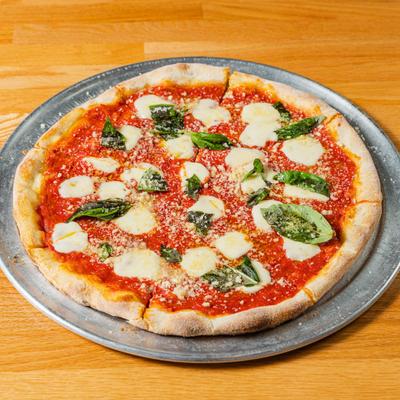 Margherita pizza.