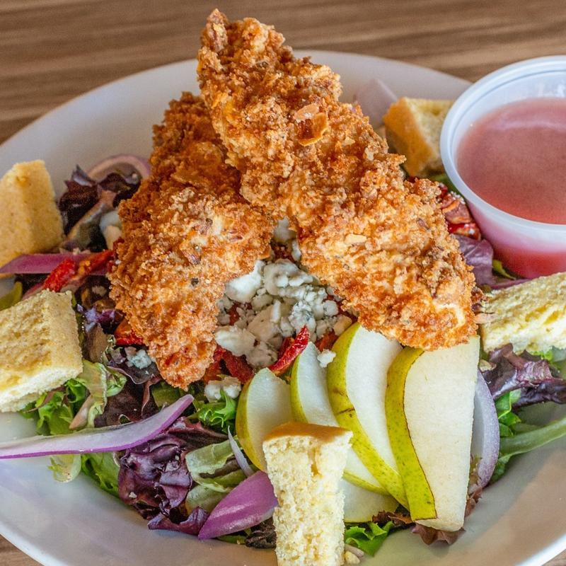 Almond Crusted Chicken Strip Salad photo