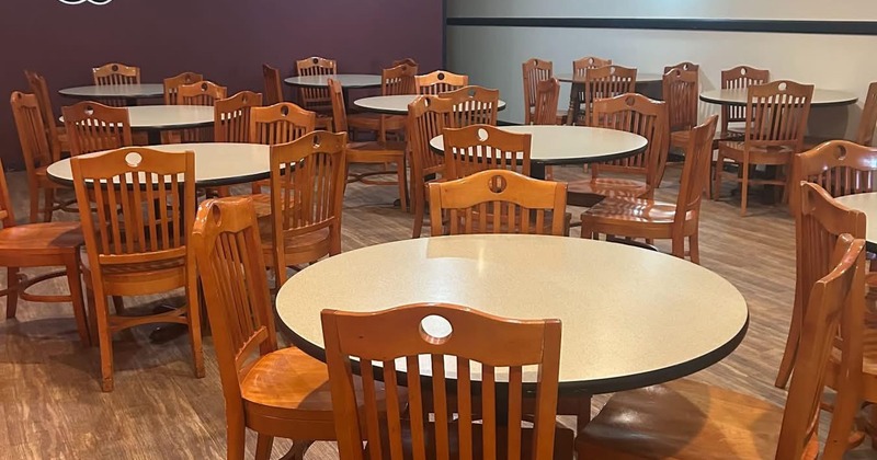 Restaurant interior, dining area