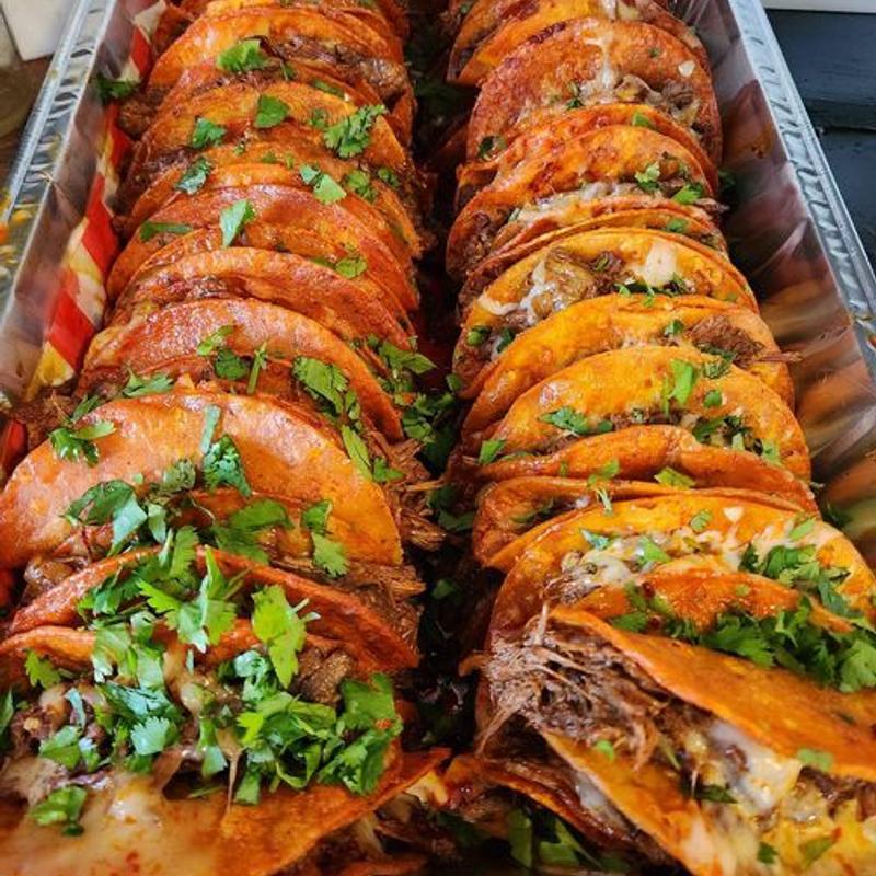 Que-Birria Taco's Tray photo