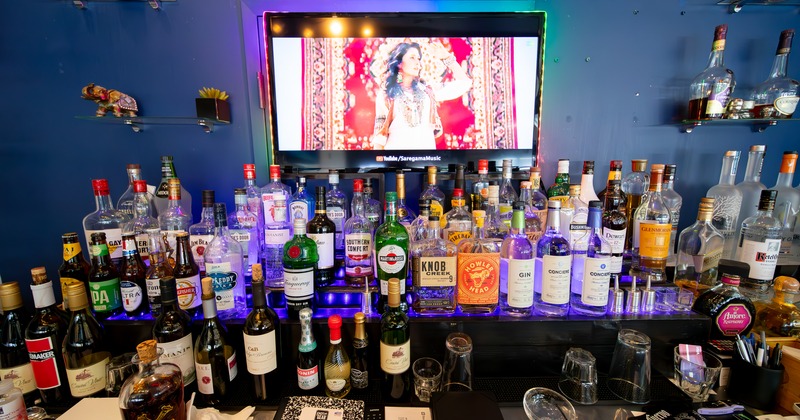 Various liquor bottles