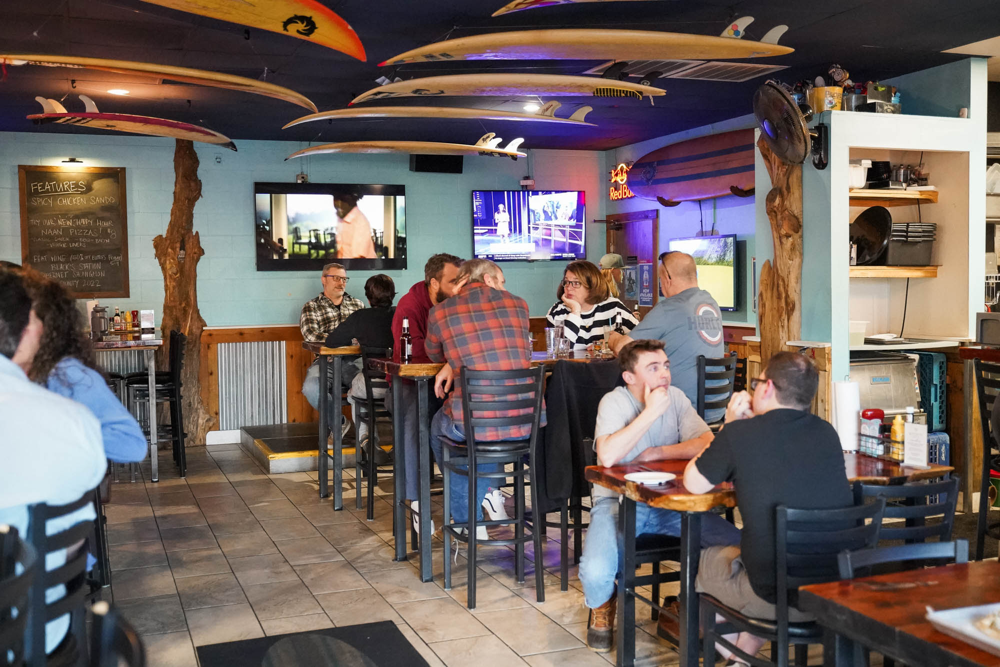 Guests at the restaurant