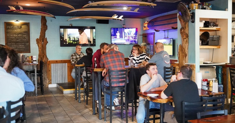 Guests at the restaurant