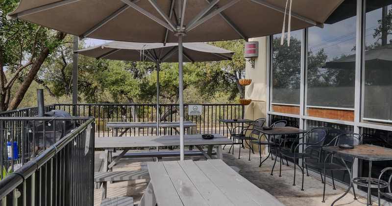 Outdoor seating area