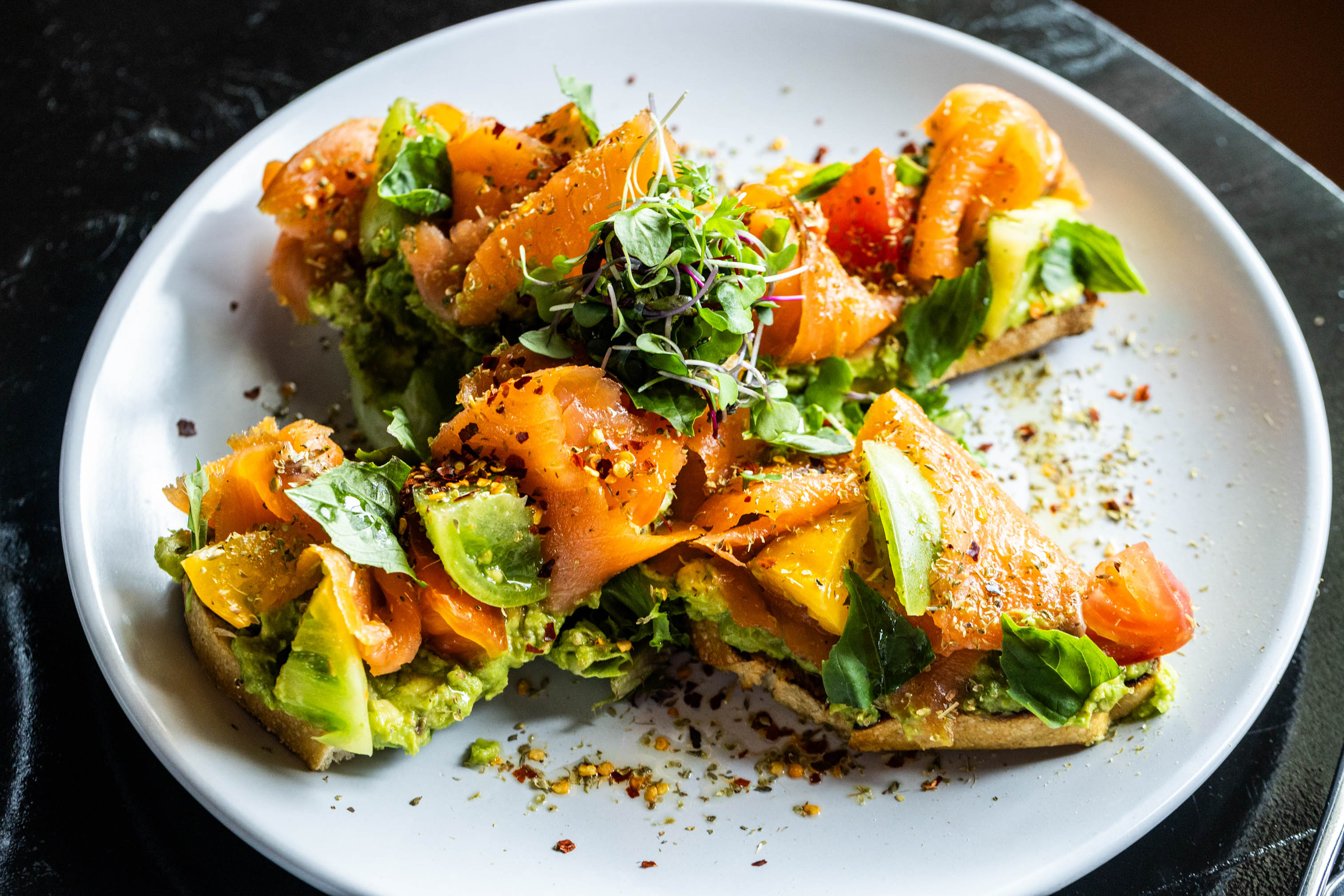 Avocado Toast With Smoked Salmon photo