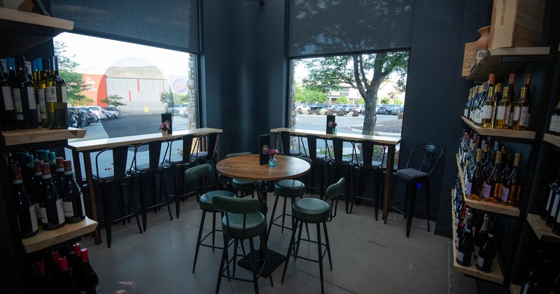 Interior, seating space in the corner