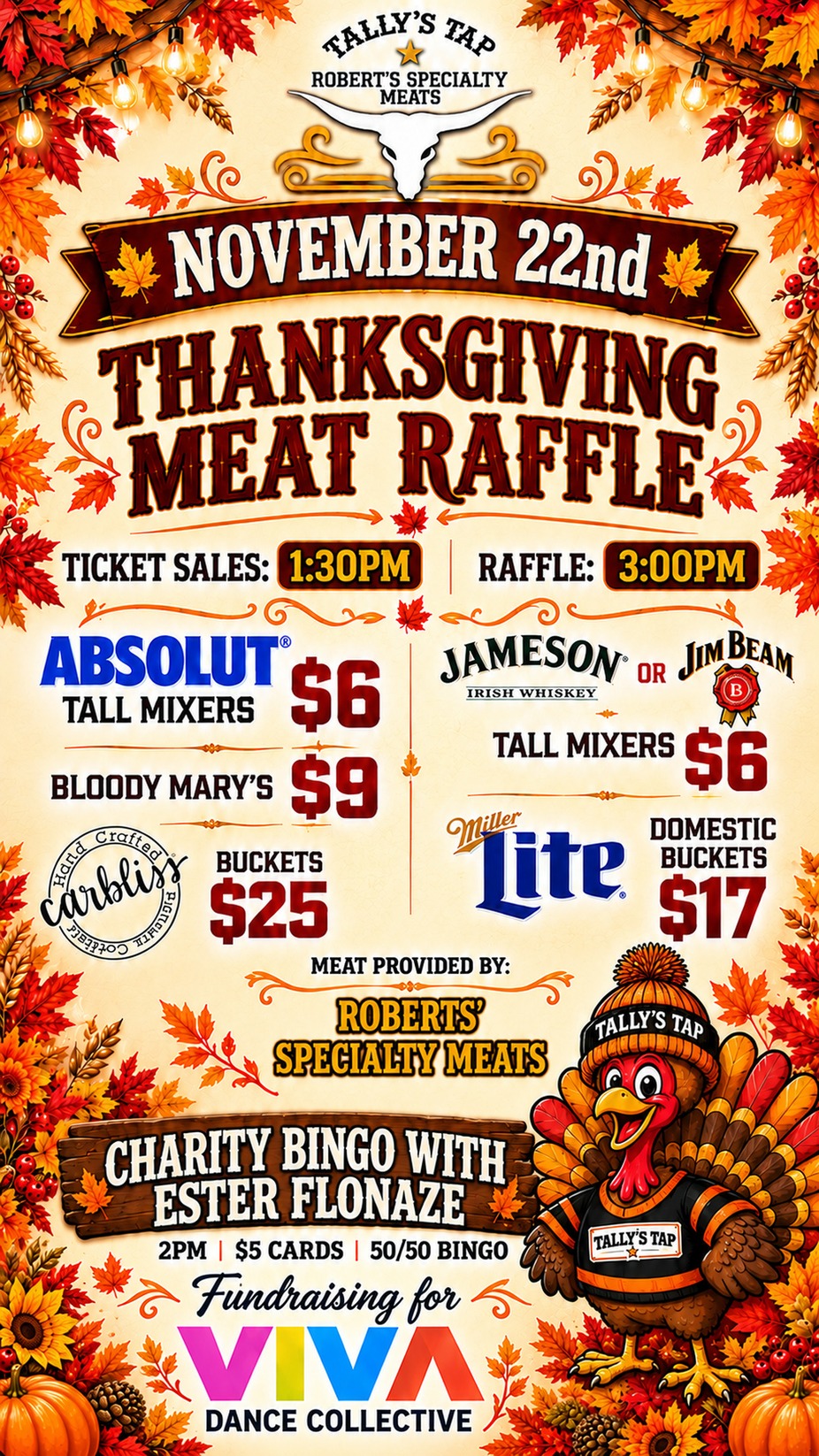 SUNDAY FUNDAY THANKSGIVING MEAT RAFFLE event photo