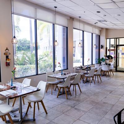 Restaurant dining area.